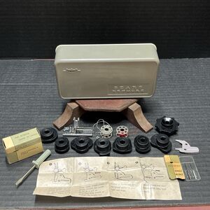 Vintage Kenmore Sewing Accessories Lot with Original Storage Box Mid-Century